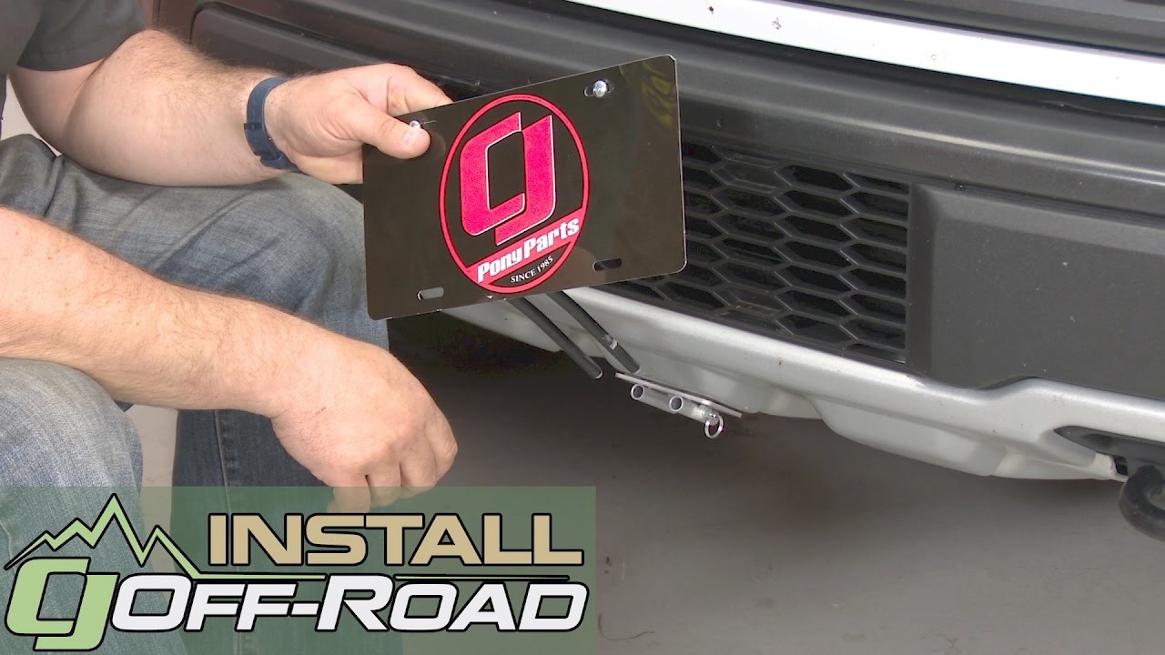 how to install front license plate bracket on ford edge